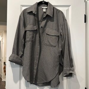 LAST CALL! H&M oversized button down shirt